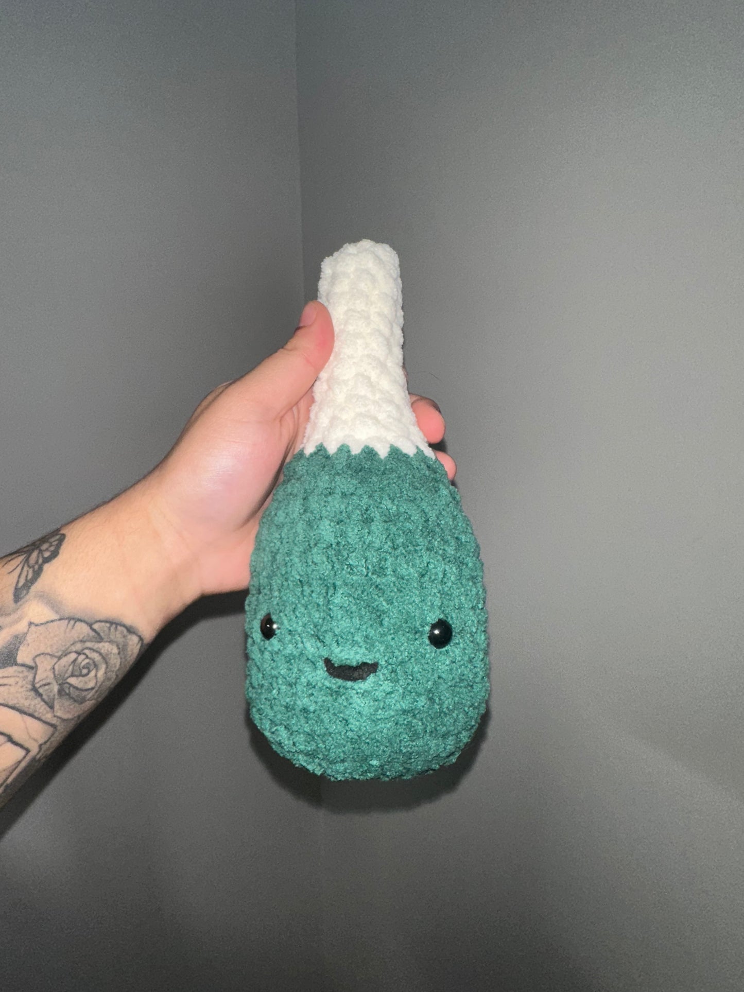 Happy Crocheted Champagne Bottle