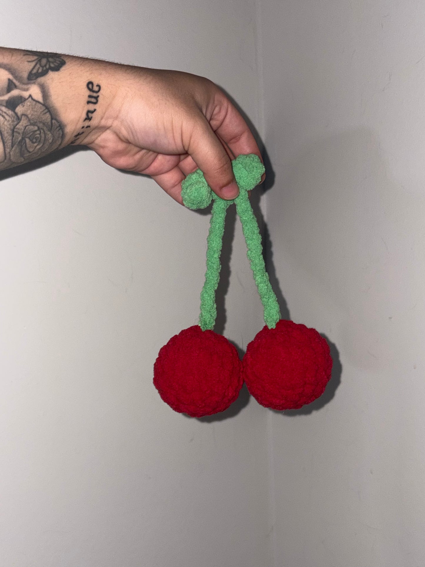 Happy Crocheted Cherries