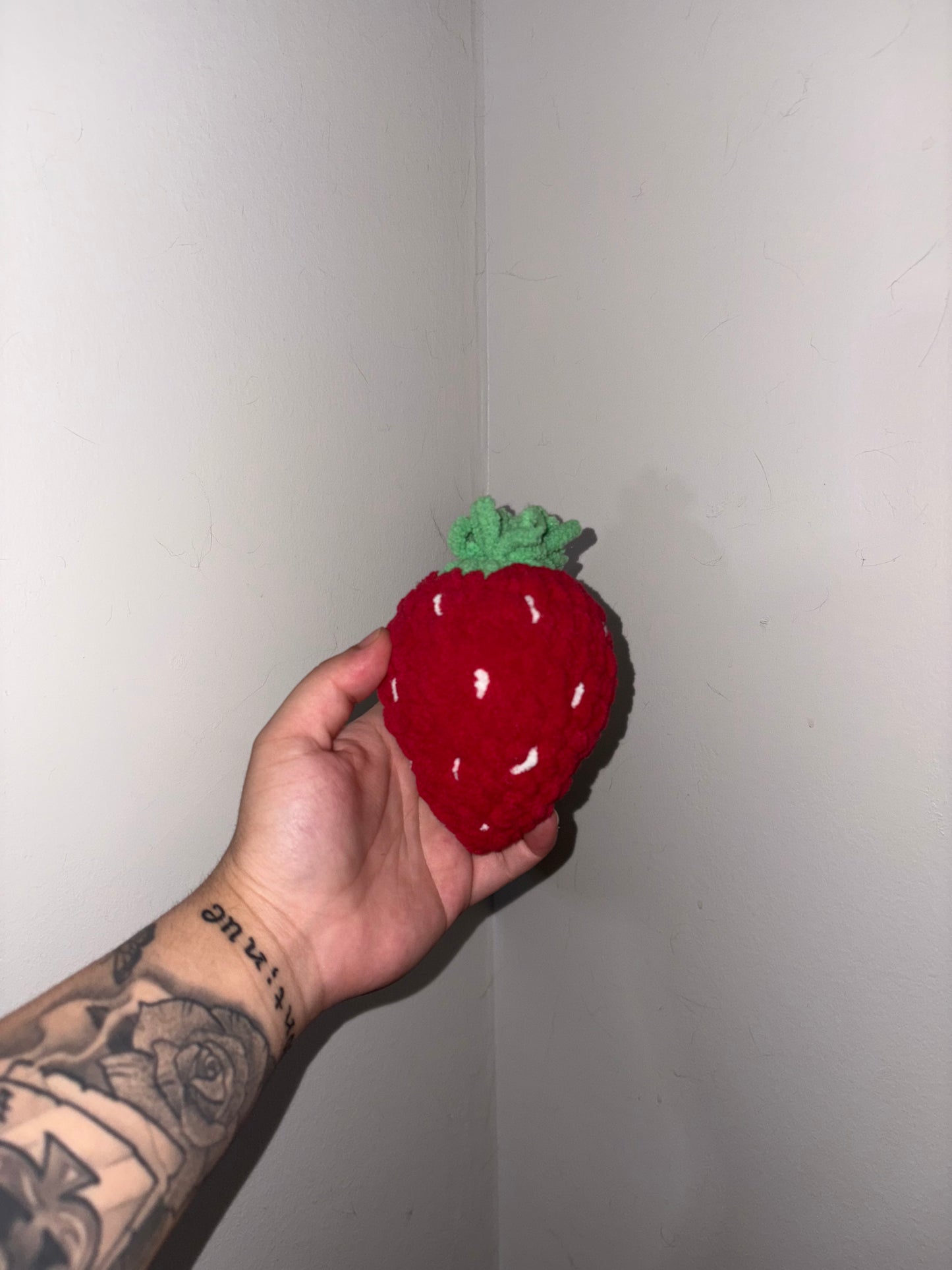 Happy Crocheted Strawberry