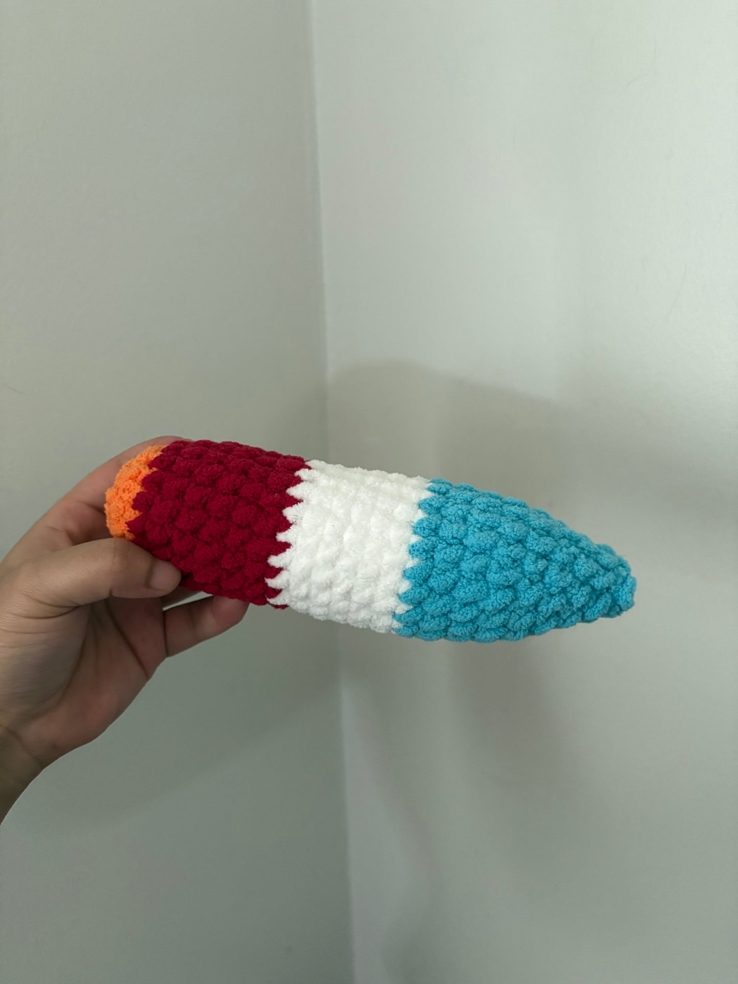 Happy Crocheted Bomb Pop Jay