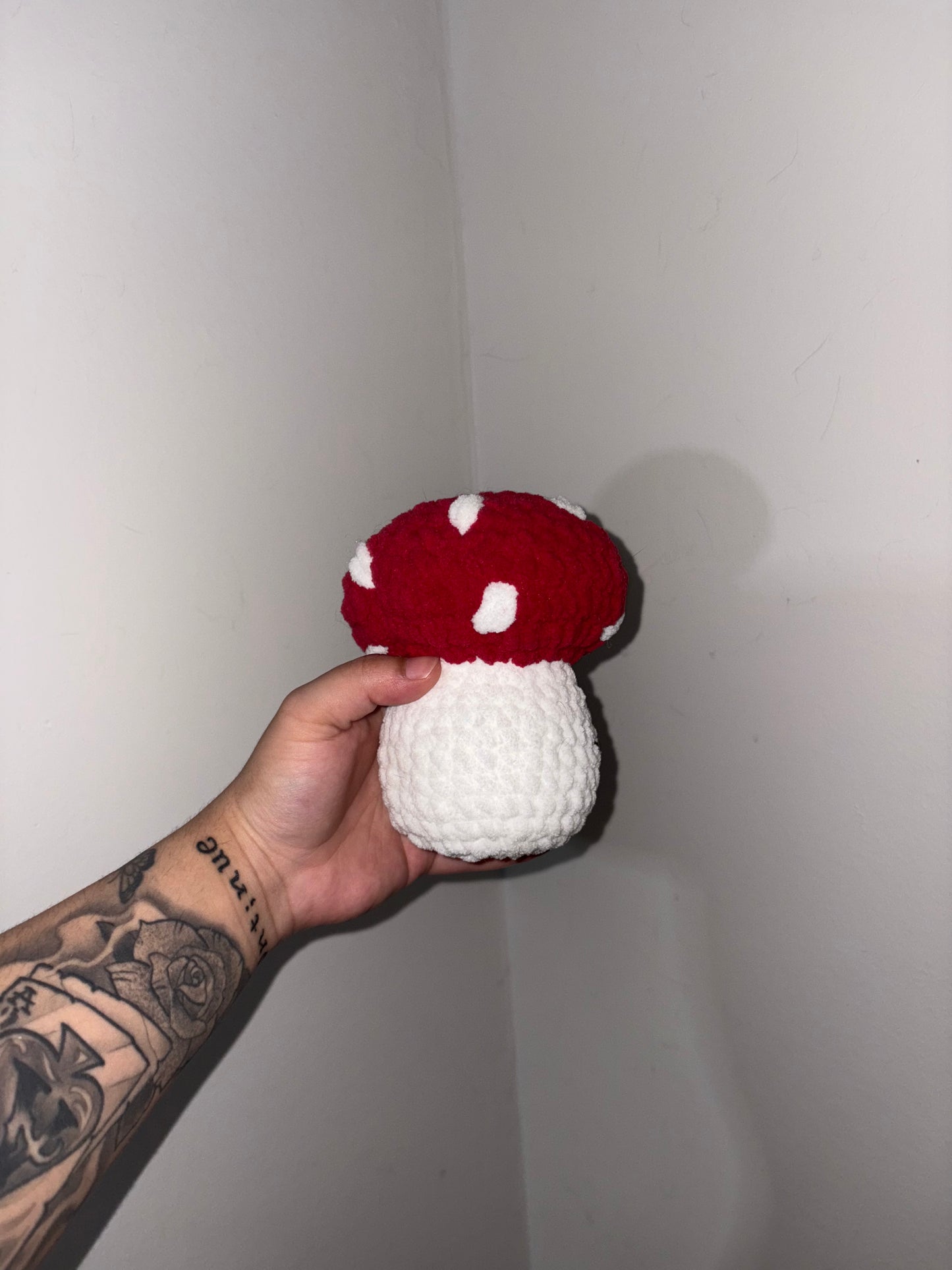 Happy Crocheted Mushroom