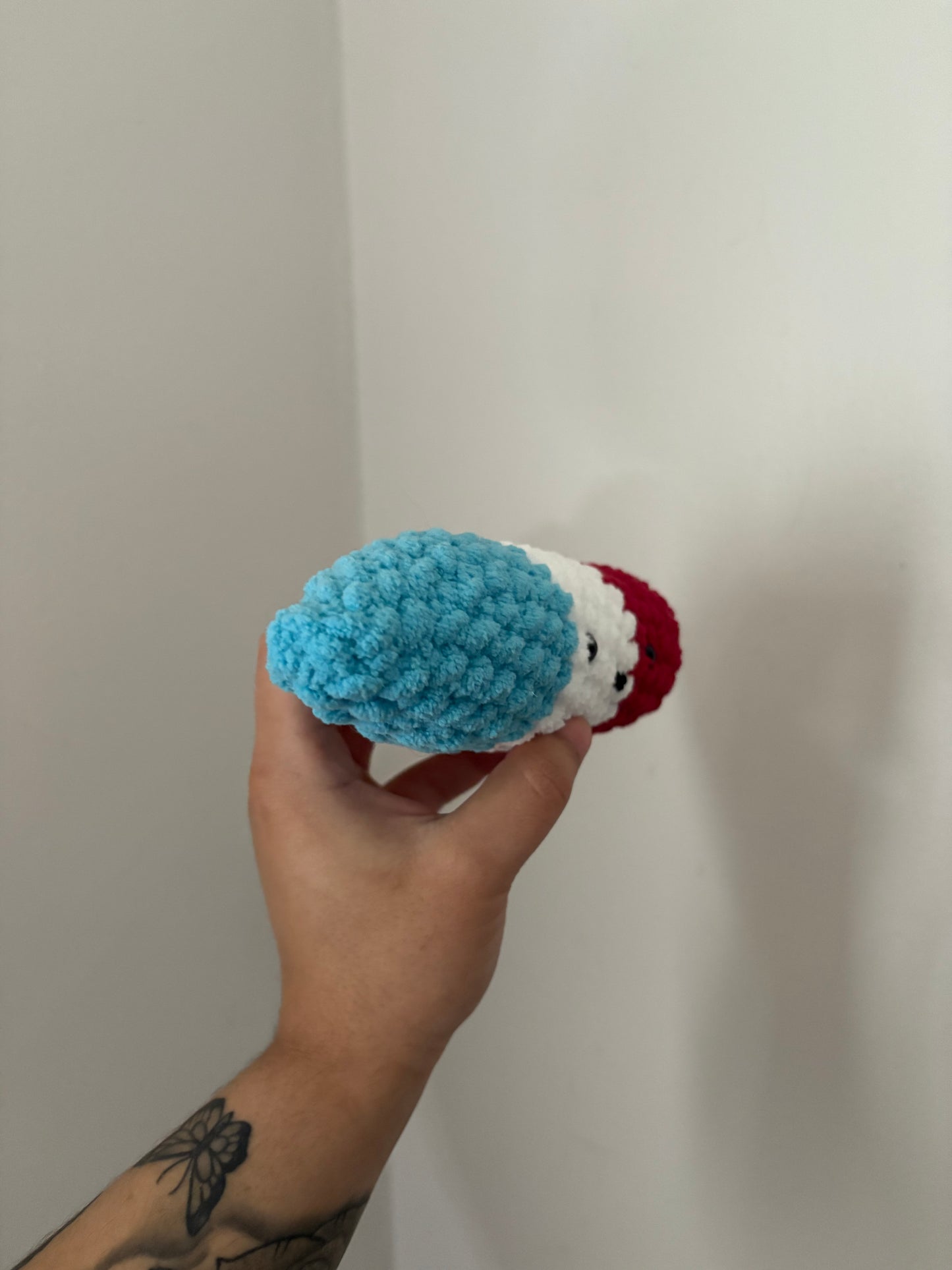 Happy Crocheted Bomb Pop Jay