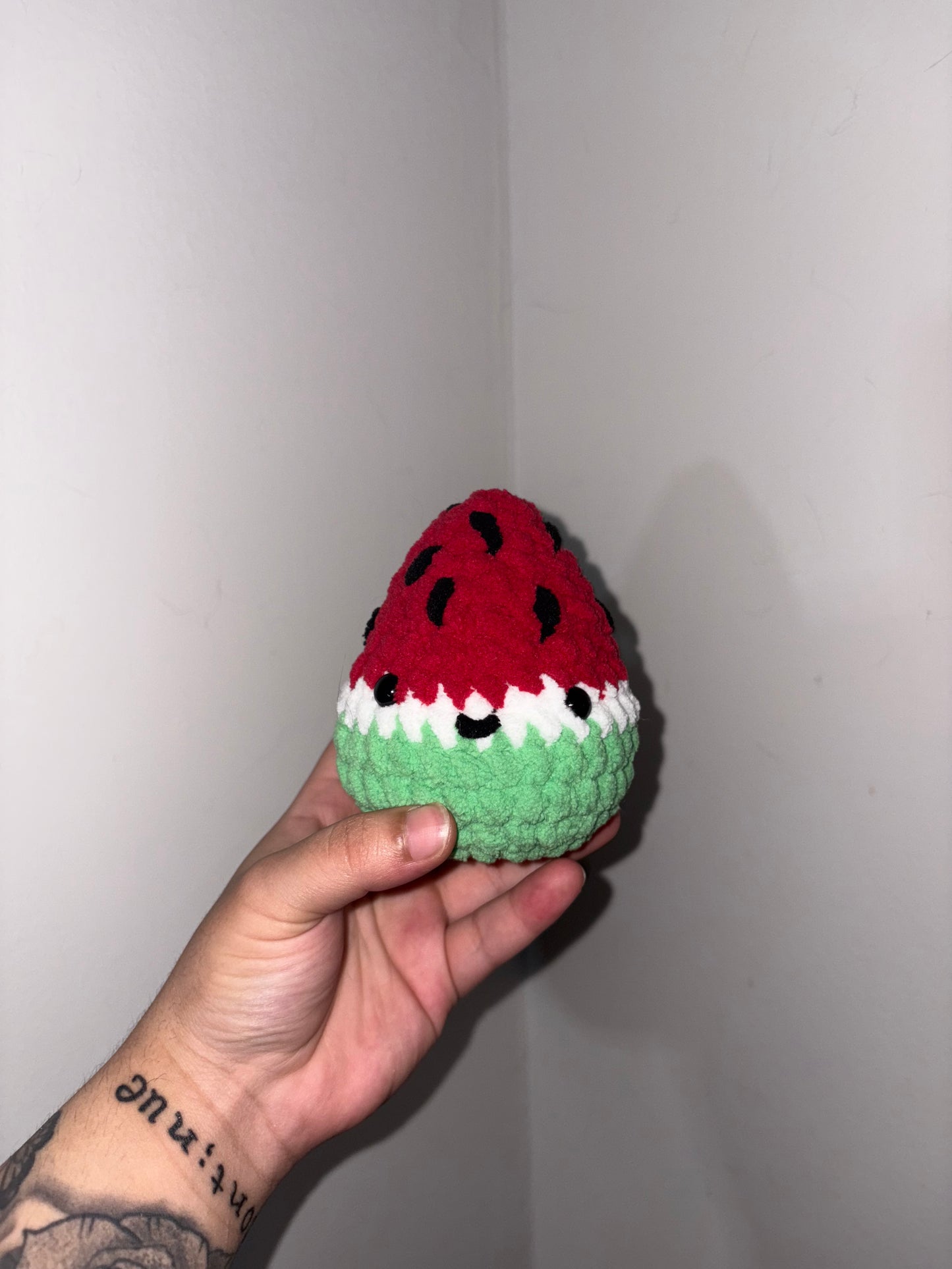 Happy Crocheted Watermelon Nug