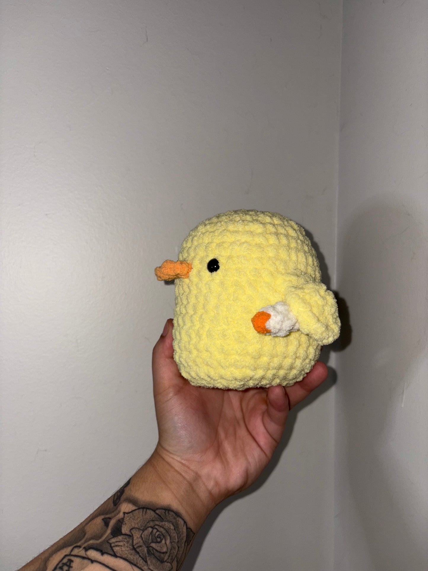 Crocheted Chick with Joint