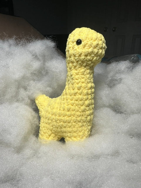 9" Crocheted Dinosaur