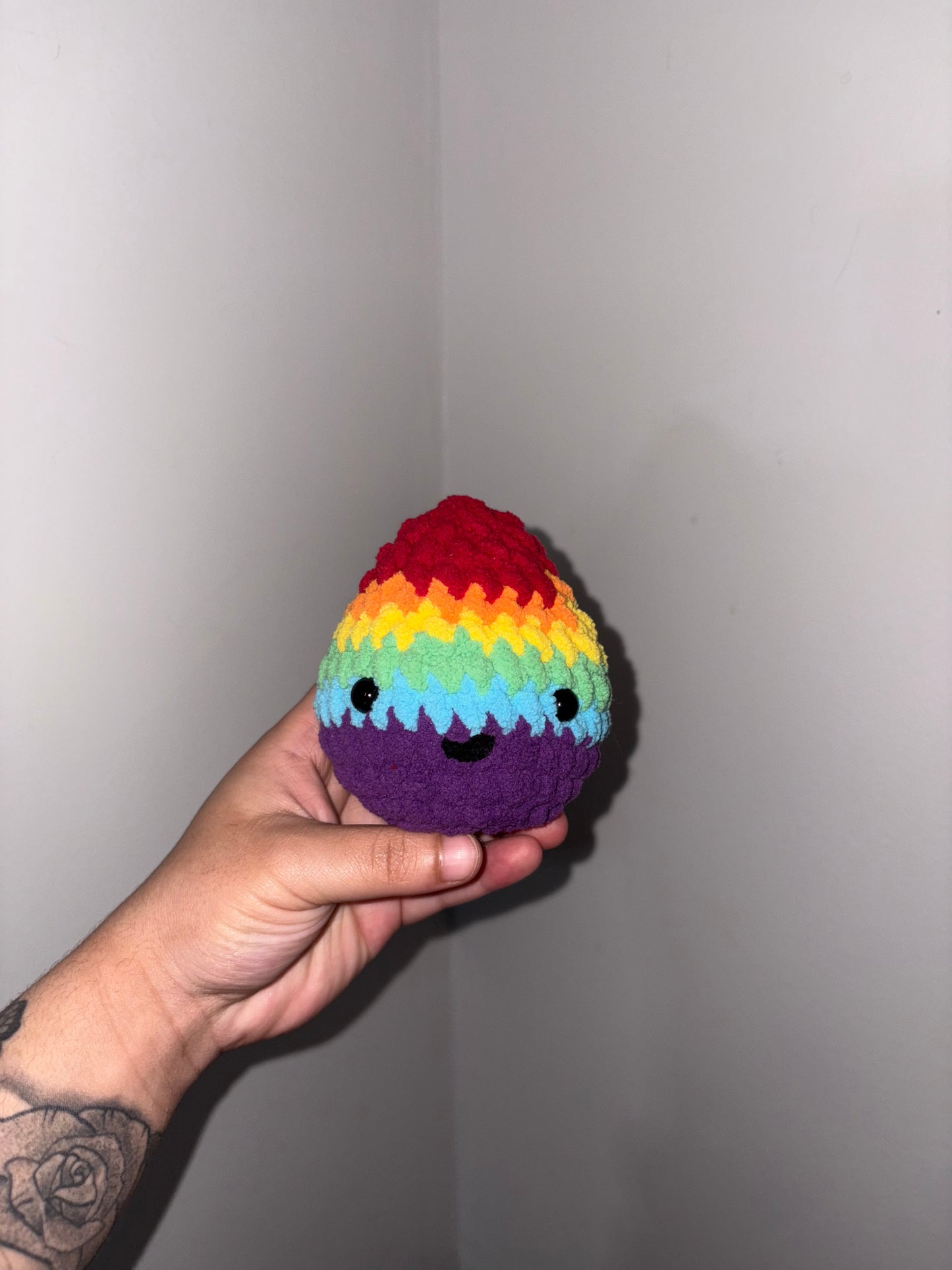 Happy Crocheted Pride Nug