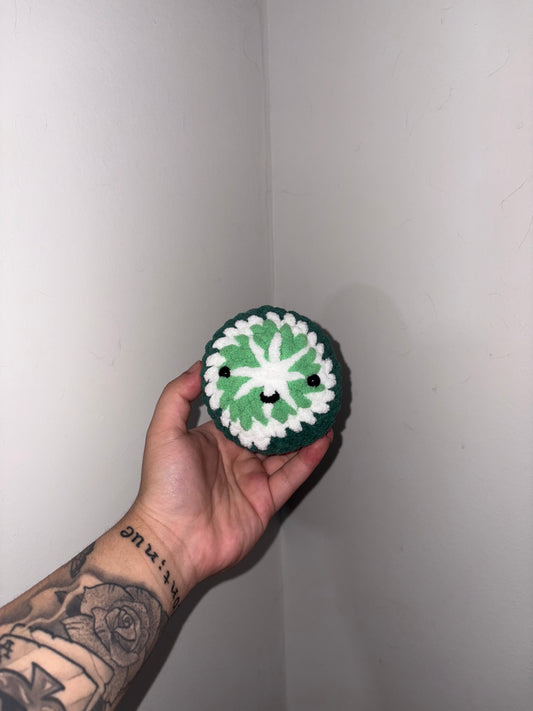 Happy Crocheted Lime